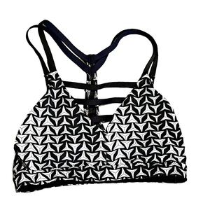 Victoria’s Secret Sports Bra Size XS Black White